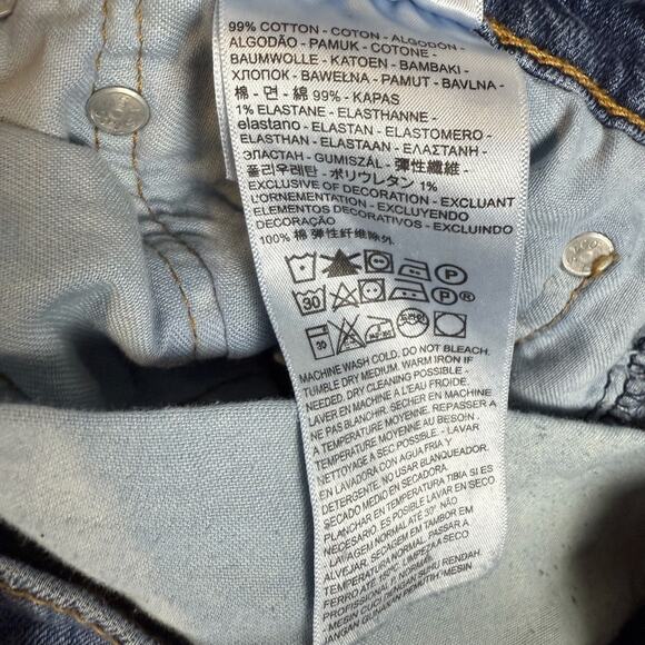 Levi's 502 Jeans Men 34x32 Blue Denim Stretch Pockets Mid-Rise Taper Fit Zip Fly - Picture 14 of 14